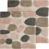 Stupell Industries Indigo Stones Apstraktno mozaik staklo Moderno tumačenje, 14, dizajn Lori Dubois