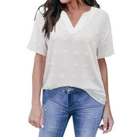 Ženski topovi s naramenicama na rasprodaji, Plus size, modni prsluk s okruglim vratom s printom majica s labavim