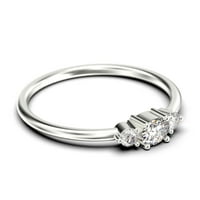 Minimalist 0. karata tanki ovalni rez dijamant moissanite bajke zaručnički prsten, osakatni vjenčani prsten u