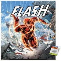 Stripovi-Flash plakat na središnjem gradskom zidu s gumbima, 22.375 34
