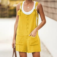 Kratke hlače A-Lister Ženska Moda Plus size lumen ispod ženskih ljetnih pamučnih kratkih hlača s gumbima i džepovima