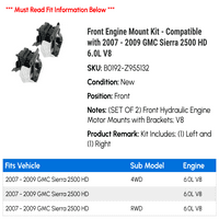 Komplet prednjeg nosača motora-kompatibilan s - - - 6.0 - - - - 2008