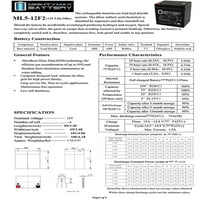 12V 5AH F SLA Zamjenska baterija za Tekonsha - Pack