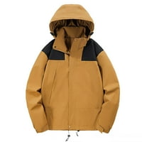 Ženski zimski kaput topla gornja odjeća kardigan jakna udobna jakna u boji džep na vezici gornja odjeća s kapuljačom