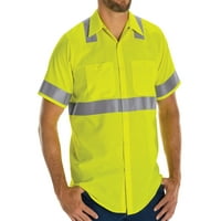 Muška radna košulja visoke vidljivosti s kratkim rukavima-Tip razreda 2