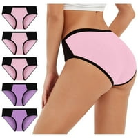 Ženske čvrste boje patchwork Upoznaje gaćice donje rublje Knickers Bikini underpants