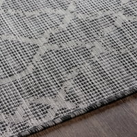 Umjetnički tkalci 5 ' 7 ' crni apstraktni vanjski tepisi