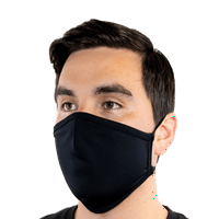 Jednostavna crna zaštitna maska za lice za višekratnu upotrebu s nastavkom za nos koji se može oblikovati