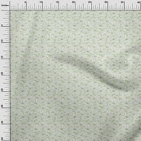 + cvjetna metvica zelena viskozna tkanina za rukotvorine otisci na tkanini širine dvorišta