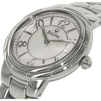 Ženski 96-inčni dijamantni Kvarcni sat od nehrđajućeg čelika u srebrnoj boji