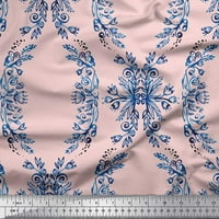 Pamučna tkanina od patke s cvjetnim printom i Damaskom od tkanine širine dvorišta