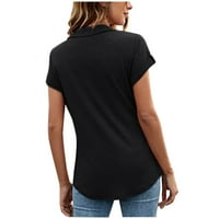 Majice za vježbanje za žene, ljetna modna bluza s gradijentnim printom, uobičajeni mekani udobni gornji dio kratkih