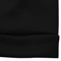 2 / Ženske majice s okruglim vratom preveliki Božićni ispis čaše crnog vina Okrugli vrat preveliki pulover tiskani