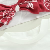Odjeća za djevojčice ljetna majica kratkih rukava s kratkim rukavima i trakom za glavu