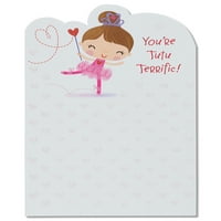 Američki pozdravi Tutu sjajna karta za Valentinovo sa sjajem