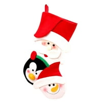 Božićni ukrasi za božićne ukrase, torba za čarape, slatkiši, čarapa Djeda Mraza, Božićni poklon, viseće drvce,