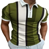 Wooving muška polo majica kratki rukavi ljetni vrhovi casual majice muškarci atletski sport Tee Green l