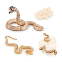Realni rast života životinja Biološki model igračke zmije rast biološkog modela kobre rast