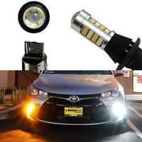 IJDMTOY High Power 42-SMD LED dnevna svjetla za trčanje Svjetla za pretvaranje signala za 2015.- Toyota Camry
