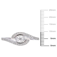 Miabella Carat T.W. Dijamantni 10k prsten od bijelog zlata