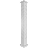 Ekena Millwork 10 W 8'H Obrtsman klasični kvadrat koji nije kočnik Westmore Fretwork Column W Toskanski kapital