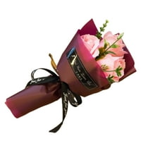 Zruodwans glave Umjetna ruža buket držeći biljku Essential Roses cvijeće sapun poklon bo set za Valentinovo Dan