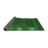 Moderni tepisi br. apstraktni smaragdno zeleni, kvadrat 4 inča