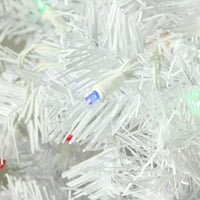 6.5 '32 Presvijetljeno bijelo Winston Pine Umjetno božićno drvce - Multi LED svjetla