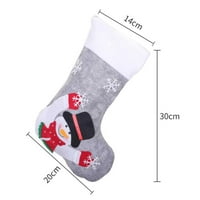 Božićna čarapa Djed Mraz torba za slatkiše božićno drvce viseći dekor poklon