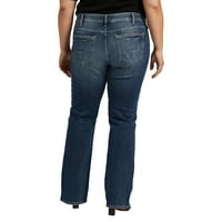 Silver Jeans Co. Plus Size Suki Mid Rise Bootcut Traperice veličine struka 12-24
