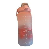 Sportska boca za vodu 2000 ml ljetna prijenosna boca za vodu velikog kapaciteta za djecu i odrasle sa slamkom