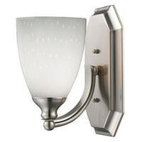 Toaletni stolić 1-lagana Zidna svjetiljka od stare bronce s običnim bijelim staklom-uključuje LED svjetiljku