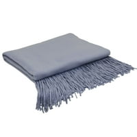 Jedinstveni prijedlozi Dekorativna pletena deka od akrila 5065 krem boje