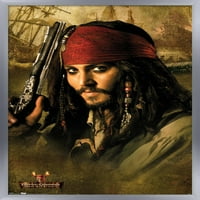 Diesne Pirati s Kariba: Škrinja mrtvaca - plakat Johnnieja Deppa