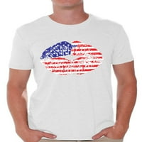 Nespretni stilovi, Muške majice s američkom zastavom, vrhovi, majice s usnama za muškarce, majica sa zvijezdama
