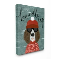 Stupell Industries Skupite pseće kućne ljubimce Animal Holiday Word DesignCanvas zidna umjetnost umjetnika Katie