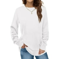 Otvok ženske klirens vrhovi jesenske zimske košulje solidna pulover dugih rukava bluza