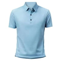 Komplet muških aktivnih majica za vježbanje kratkih rukava uobičajenog kroja, Ležerne poslovne majice za golf