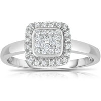 Carat T.W. Diamond 10kt bijelo zlato obećanje prstena s hi i2i kvalitetnim dijamantima
