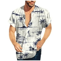 Muška ljetna plaža ležerna polo majica Na plaži s havajskim printom kratkih rukava Muški gornji dio kratkih rukava