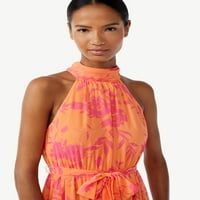 Scoop Women's Halter Top Midi haljina