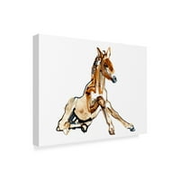 Zaštitni znak likovne umjetnosti 'Ocher Foal przewalski' platno umjetnost Marka Adlingtona