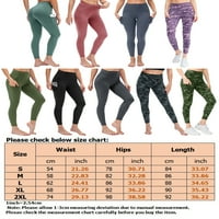 Ženske joga hlače u donjem dijelu leđa, hlače za vježbanje za kontrolu trbuha s džepovima, tajice, uske trenirke,