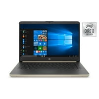 Obnovljeni HP 14 Laptop, Intel Core i3-1005G1, 4GB SDRAM, 128GB SSD, Blijedo zlato, 14-DQ1038WM