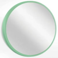 Mente zeleno okruglo moderno zidno ogledalo