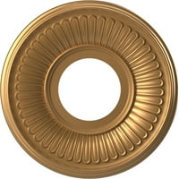 Ekena Millwork 10 OD 1 2 id 3 4 p Berkshire termoformirani PVC stropni medaljon, svijetlo zlato zlato