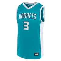 Muški fanatici markirali su Terry Rozier Teal Charlotte Hornets Jersey