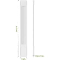 10 90 90 2 obični PVC pilastar s ukrasnim kapitelom i bazom