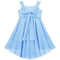 Dječja haljina za djeveruše sa šljokicama za mladenku, Plava 16