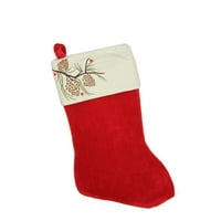 19 Tradicionalna božićna čarapa od antilopskog konusa od crvenog borovog konusa